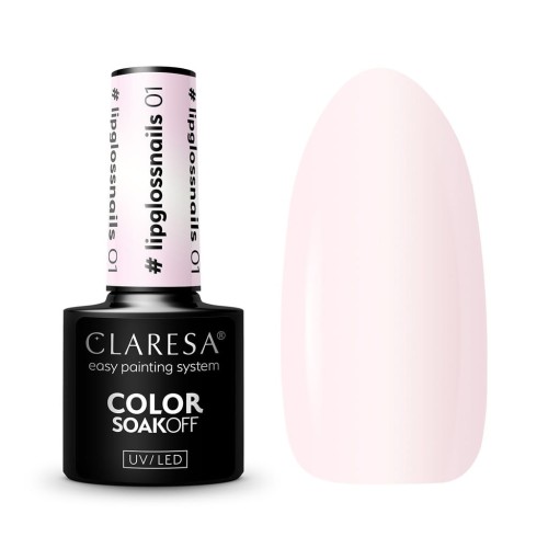 CLARESA Lakier hybrydowy #lipglossnails 01 5g