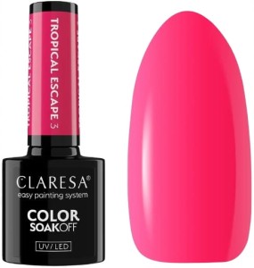 CLARESA LAKIER HYBRYDOWY TROPICAL ESCAPE 3 5G malinowo-różowy