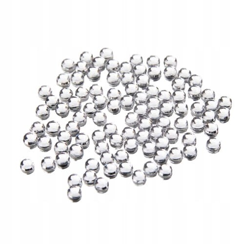 Cyrkonie do zdobień paznokci – 3 mm, imitacja szkła, 100 szt.