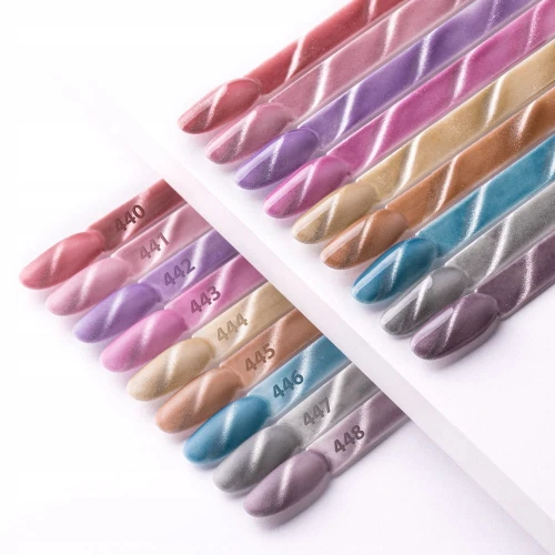 Lakier Hybrydowy MOLLYNAILS 8g Cat Eye Womanity Ginger Nr444