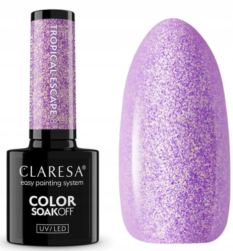 CLARESA LAKIER HYBRYDOWY TROPICAL ESCAPE 8 BROKATOWA LAWENDA