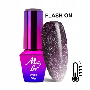 Lakier Hybrydowy MOLLYLAC 10g Thermo Flashing Lights Itself Nr694