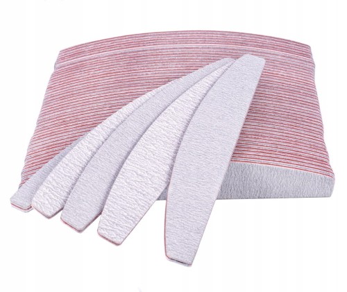 Pilnik papierowy półksiężyc 180/240 szary - 50 szt.