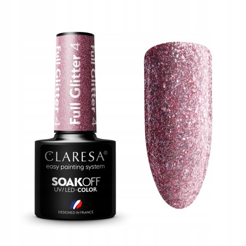 Lakier hybrydowy Claresa Full Glitter 4 5g
