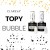 Claresa lakier hybrydowy bez przemywania TOP BUBBLE BLACK MATT NO WIPE 5g