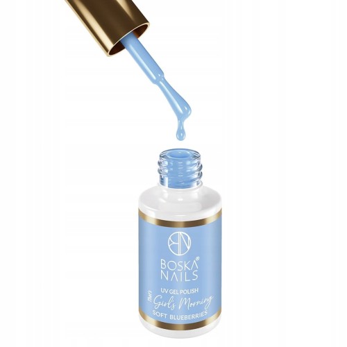 Niebieski Lakier hybrydowy Soft Blueberries no 564 Boska Nails 6 ml