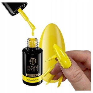 Boska Nails Lakier hybrydowy do paznokci żółty 6ml 476 Yellow Cabrio