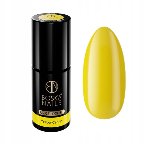 Boska Nails Lakier hybrydowy do paznokci żółty 6ml 476 Yellow Cabrio