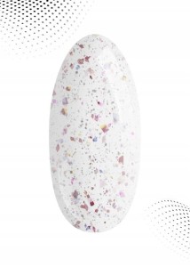 Palu Top Hybrydowy Do Paznokci Z ciętą folią złoto-różową Fame No Wipe 11ml