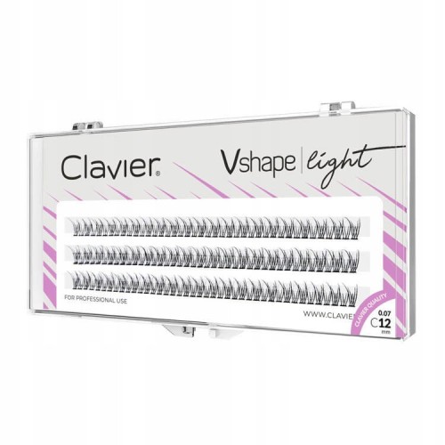 Clavier Kępki Rzęs Vshape Light – Jaskółki 12mm