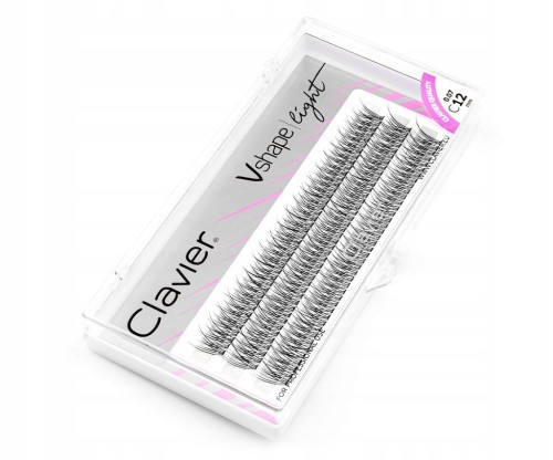 Clavier Kępki Rzęs Vshape Light – Jaskółki 12mm