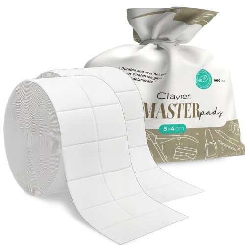 Waciki Bezpyłowe Master Pads Clavier Do Paznokci - 12 Warstwowe 1000szt
