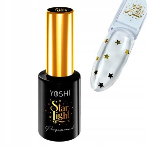 Top Hybrydowy do paznokci ze zdobieniami Yoshi 10ml Star Light